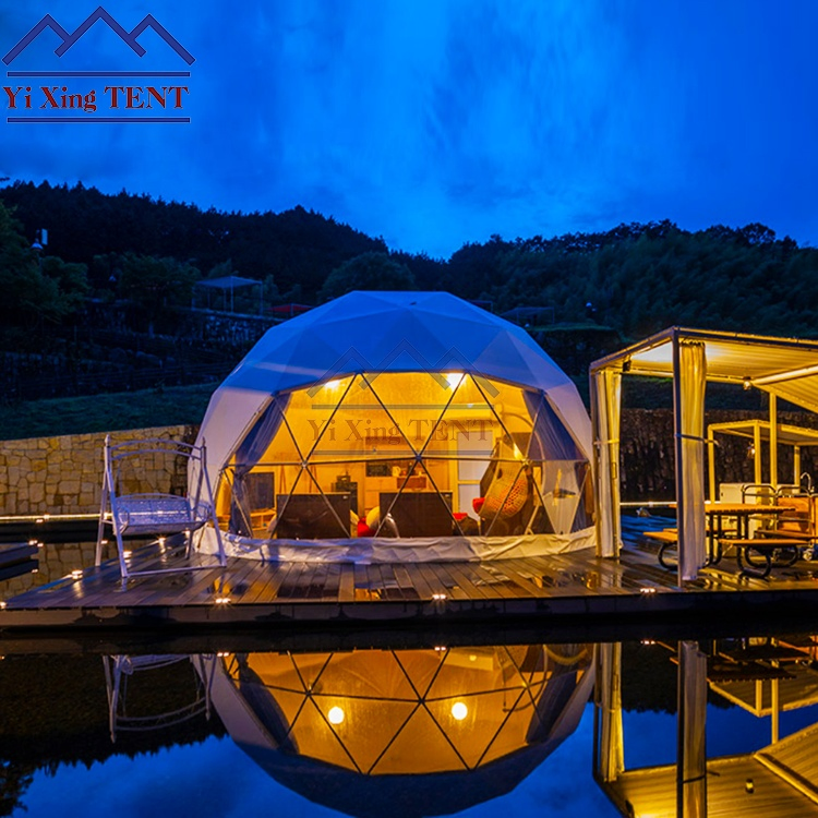 4m 12.56m2 Discount Price Confortable Geodesic Luxury Outdoor Hotel Travel Resort Glamping Dome House Tent for Outdoor Homestay