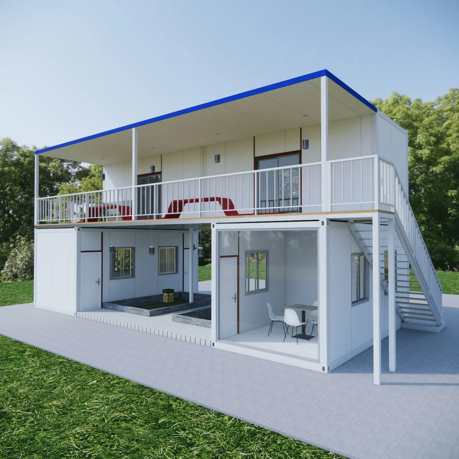 Standard Rapid Assembly of Prefabricated Container Mobile Homes for Versatile Applications.Assemble Containers Flat Packaging, Folding Containers. Mobile Homes,