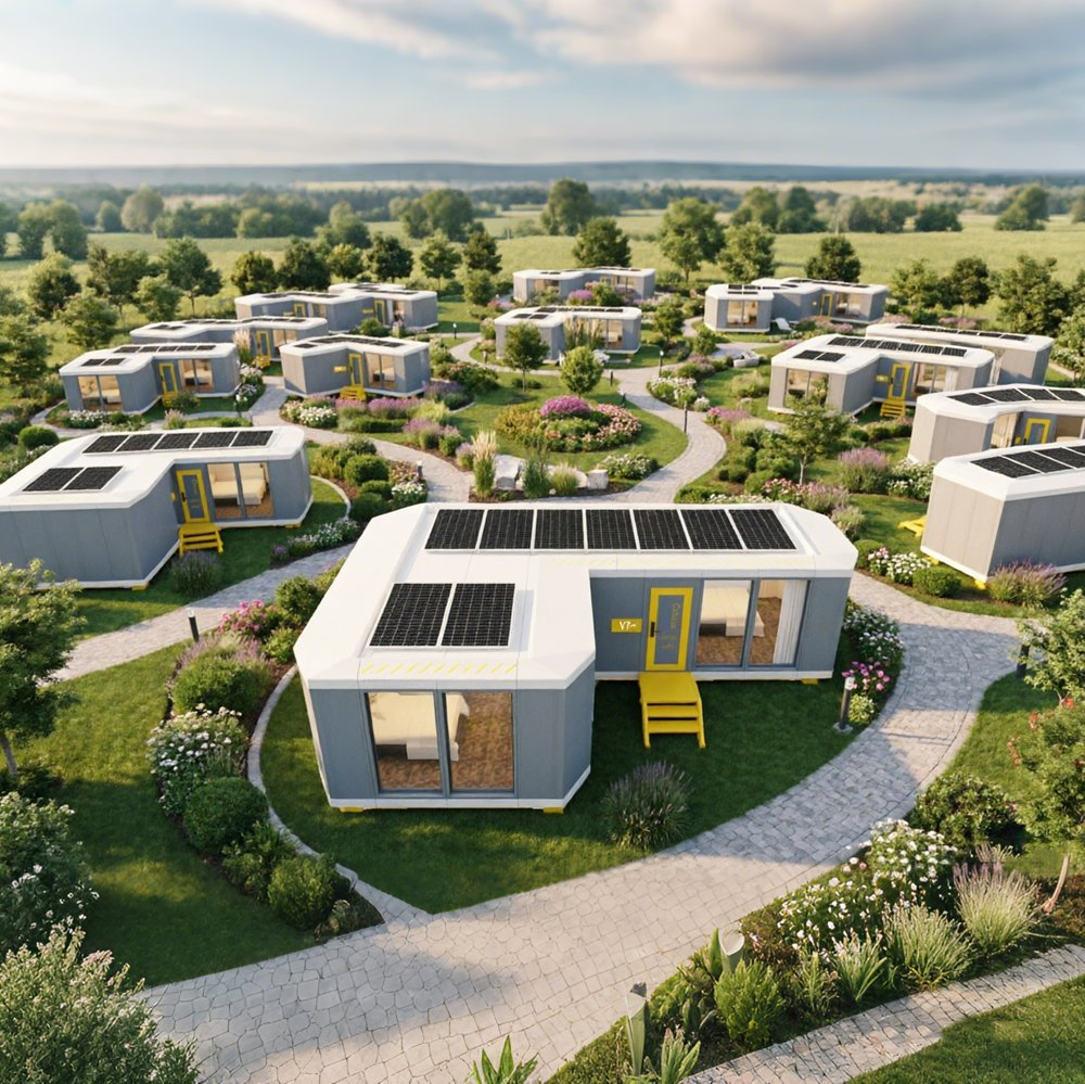 Prefabricated Capsule Accommodation Modular Structure for Project Based Resort Construction with Rapid Assembly