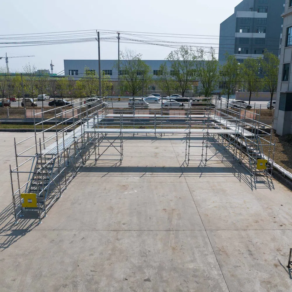 Deformation Resistant Modular Steel Kwikstage Scaffold System for Building Renovation