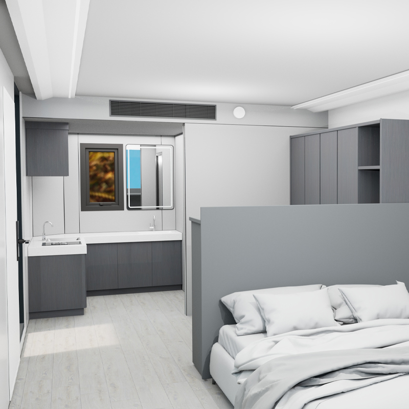 H5 Modular Home Intelligent Security System Ensures Safety.