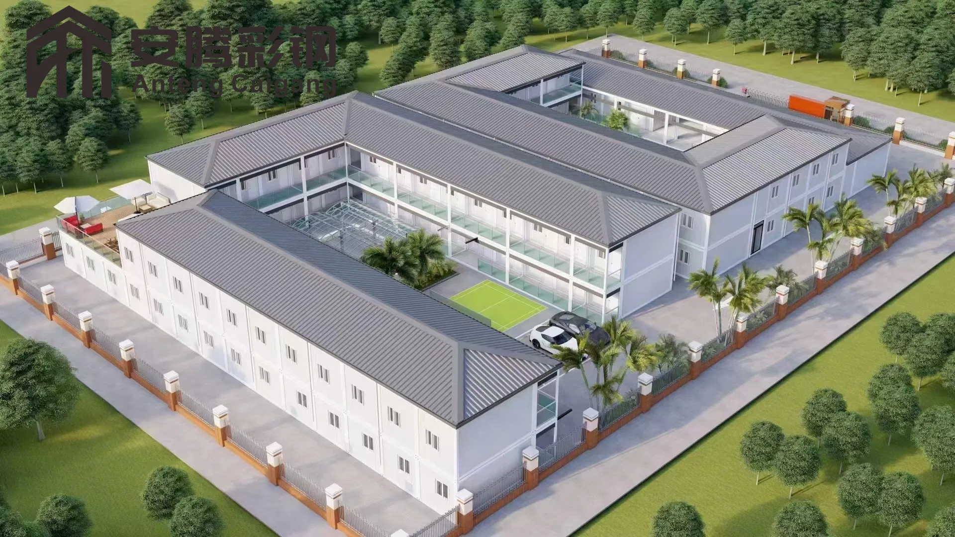 Compact Container Houses. Mobile Homes for Efficient Living Environments