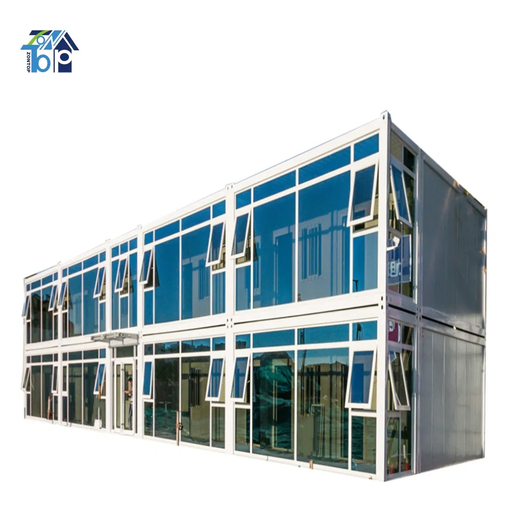 2 Storey Light Steel Structure Frame Villa House Modular Home Detachable Expandable Prefabricated Building New Model Luxury Flatpack Prefab Container House