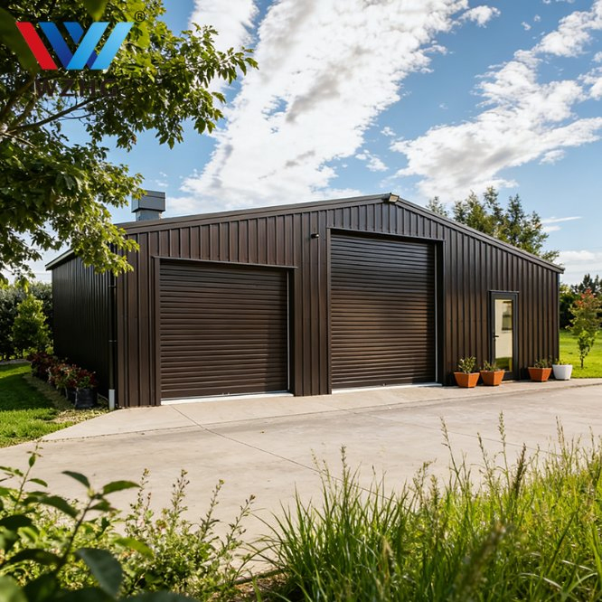 Portable Steel Building with Lightweight Structure for Quick Transport