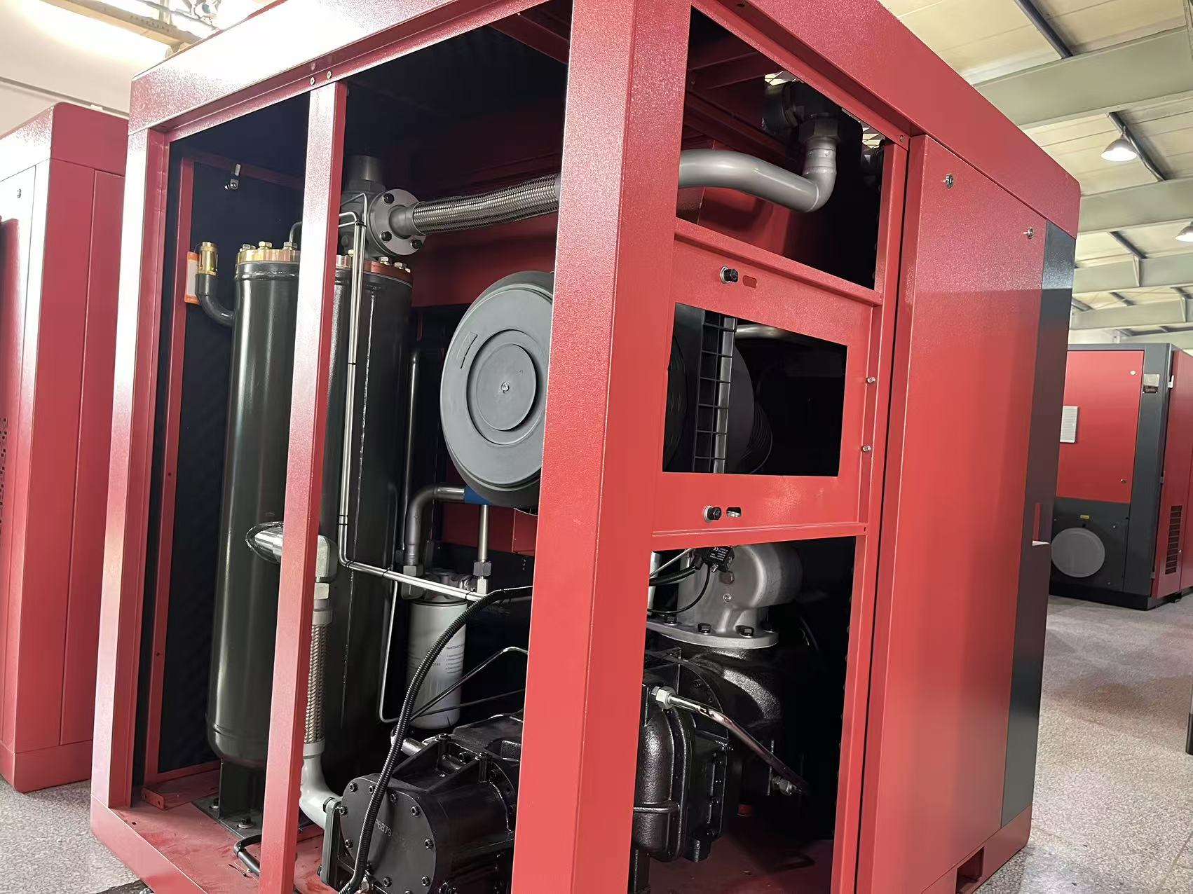 OEM Oil Cooled Screw Air Compressor 55kw 75hp Industrial Air Compressor Rotary Air Compressor Supplier, Exporters