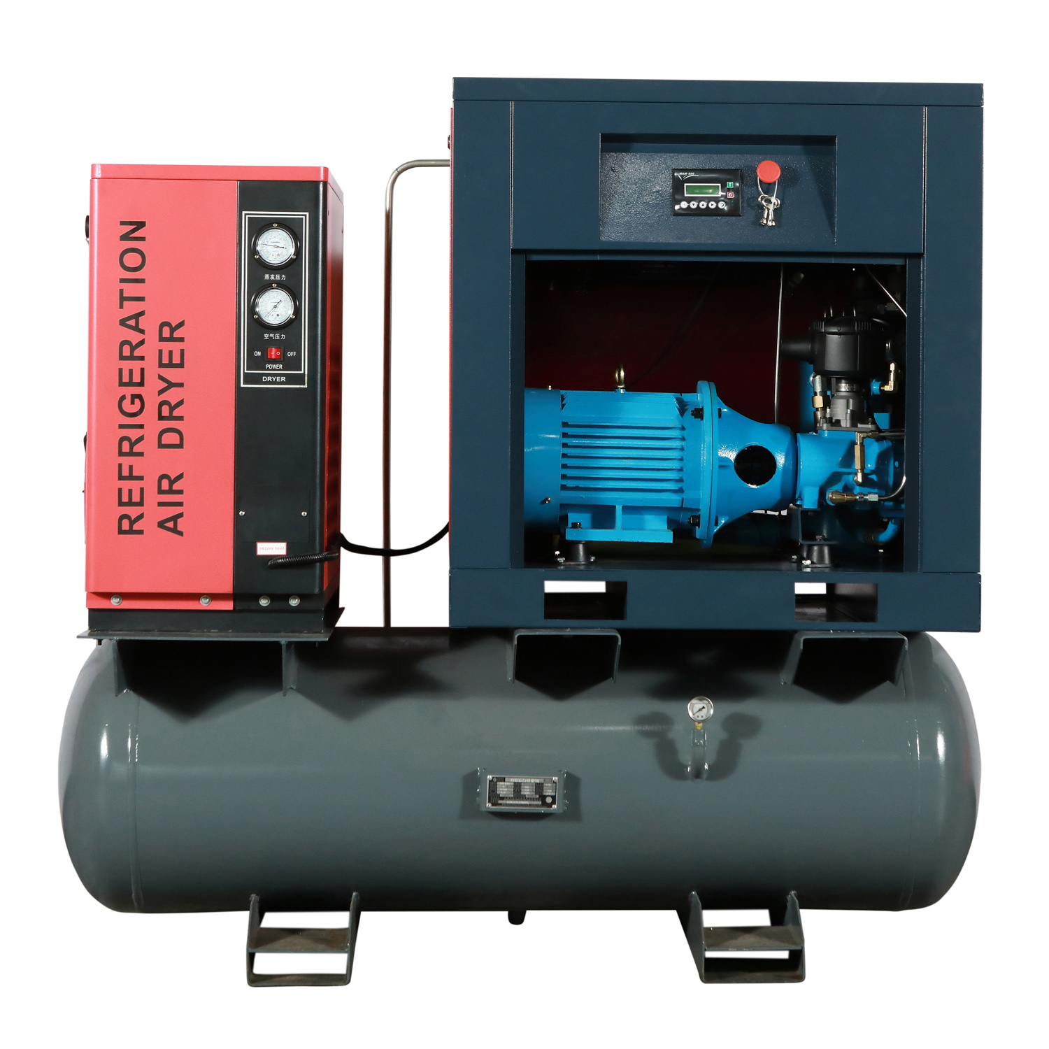 ODM Four In One 7.5kw  10HP AC Power Screw Compressor Fixed Speed Screw Air Compressor Industrial Air Compressor  Supplier, Factories