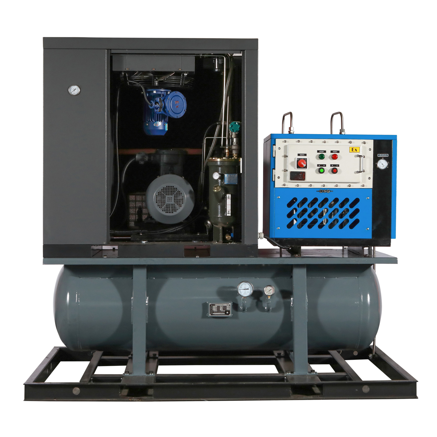 OEM 4-in-1 Explosion-Proof Air Compressor | 7.5-22kW Permanent Magnet Integrated Unit Factory, Exporters