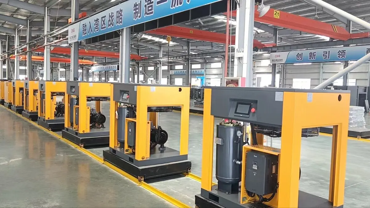 Full-load run-in testing of assembled air compressors