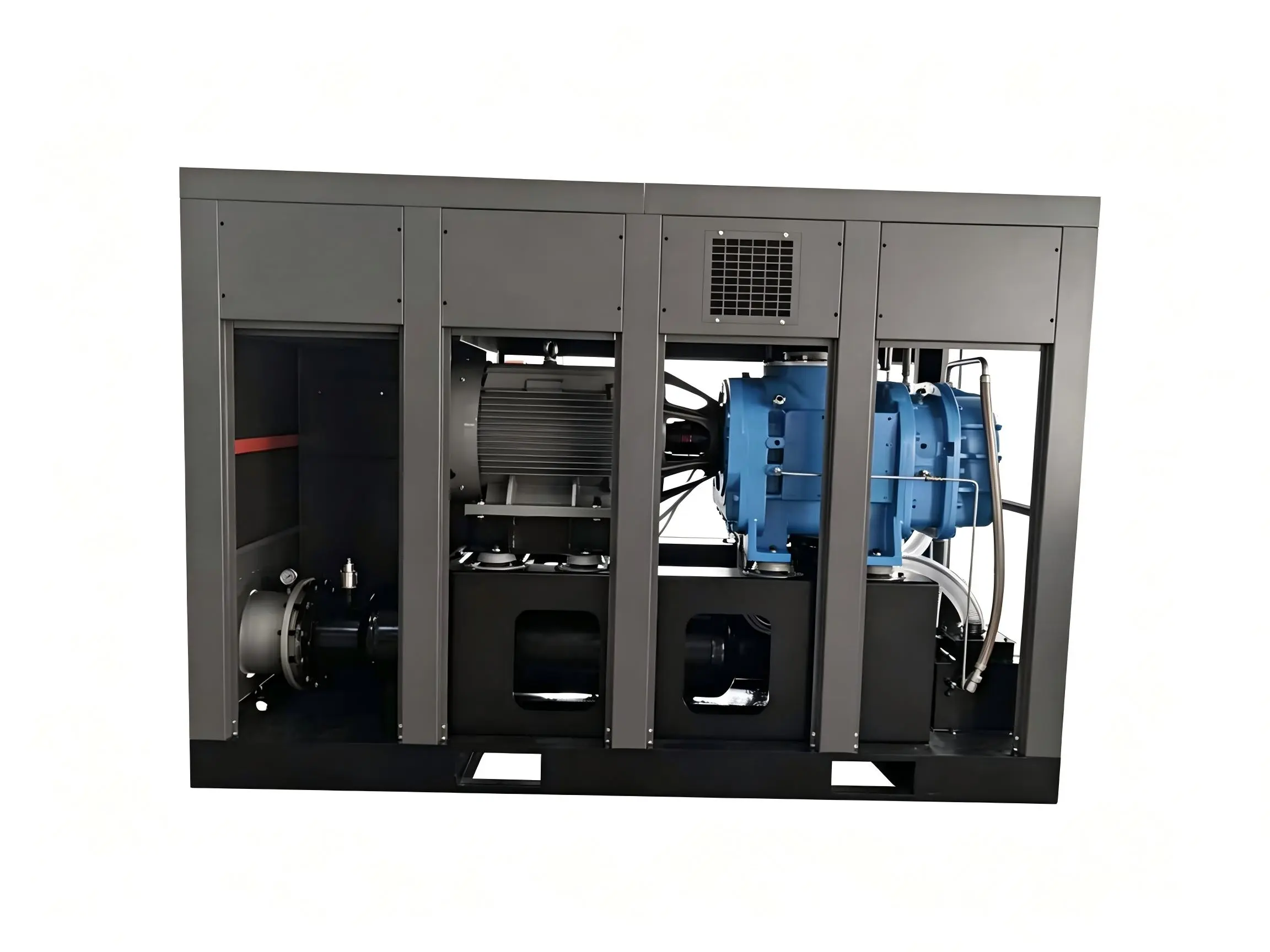 Permanent magnet variable frequency oil-free screw vacuum pump