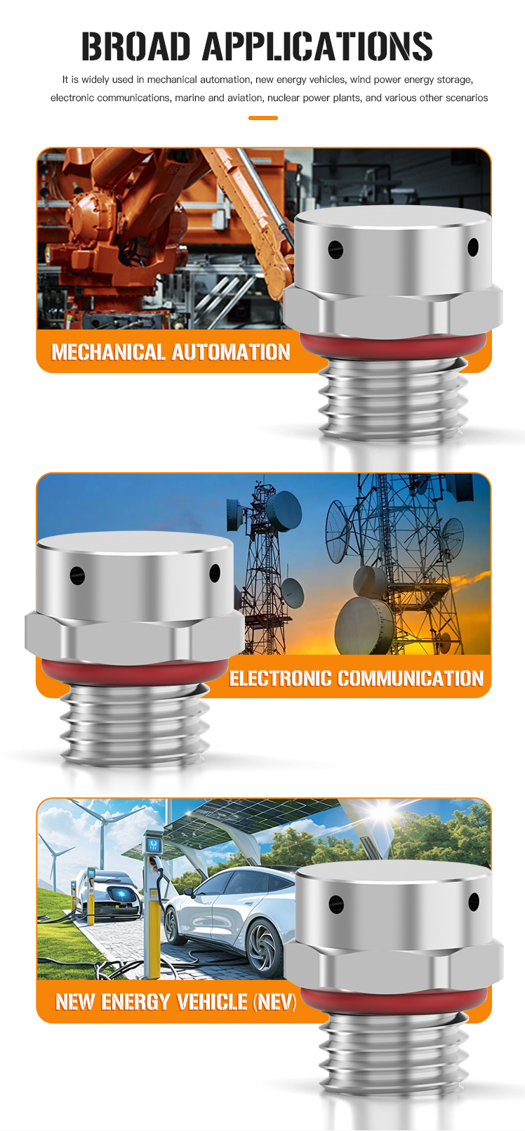 Stainless Steel Vent Plug IP68 UL Detailed Image 3