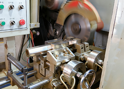 Cable gland production machinery in operation
