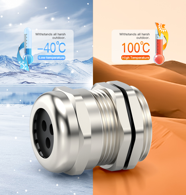 Metal Multi-Hole Cable Gland with IP68 and UL certificate