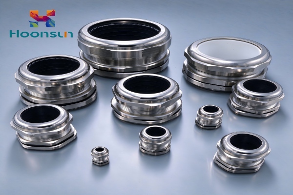 Matching cable gland size and material to installation environment