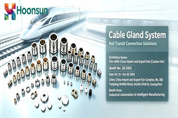 HOONSUN Canton Fair booth for cable gland buyers