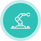 Robotics technology icon