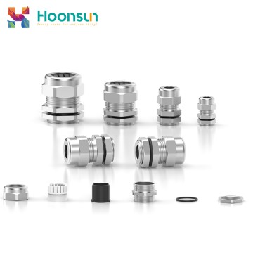 Stainless steel cable gland with IP68 waterproof rating and UL certificate