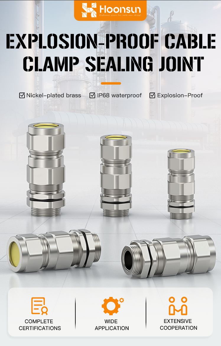 IP68 and UL Certified Explosion-Proof Cable Clamp Sealing Joint EX3 - Detail 1