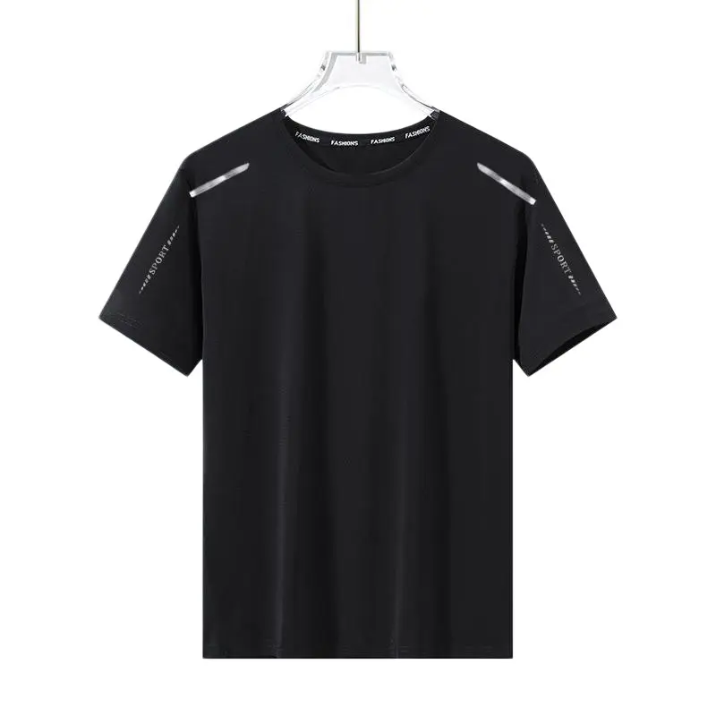 OEM Quick-Dry T-Shirt for Men, Loose Fit, Cool and Breathable, Fitness Running, Large Size, Stretchy Quick-Dry Sports Short Sleeve Manufacturers, Manufacturer
