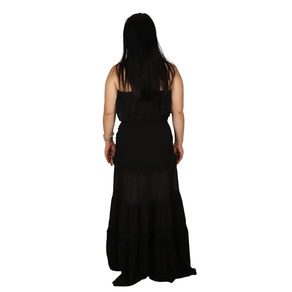 High-Quality Sleeveless Slit Solid Color Floor-Length Off Supplier, Factories