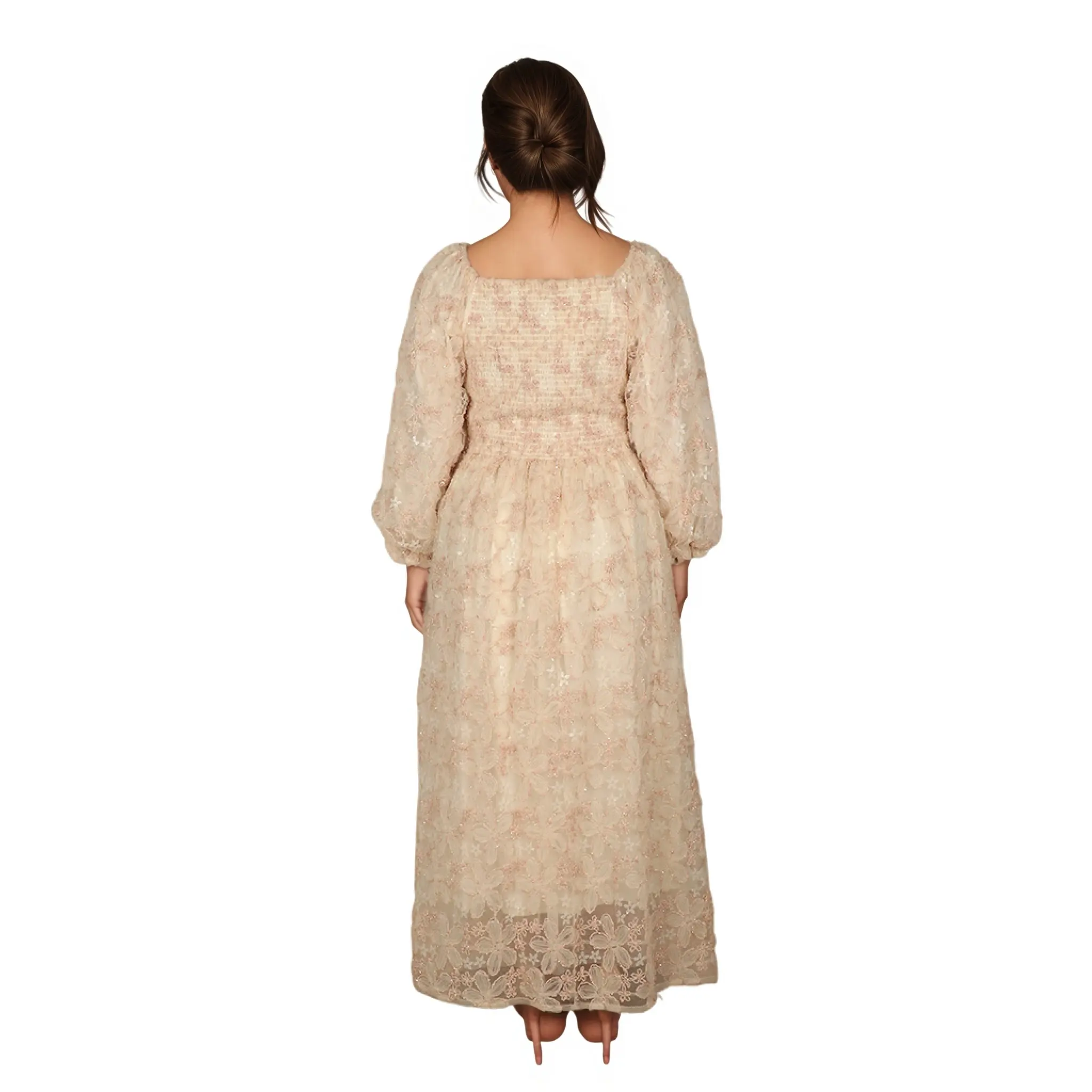 OEM ODM/OEM Custom Floral Print Midi Dress: Sustainable & Versatile for Fashion Brands Supplier, Factory