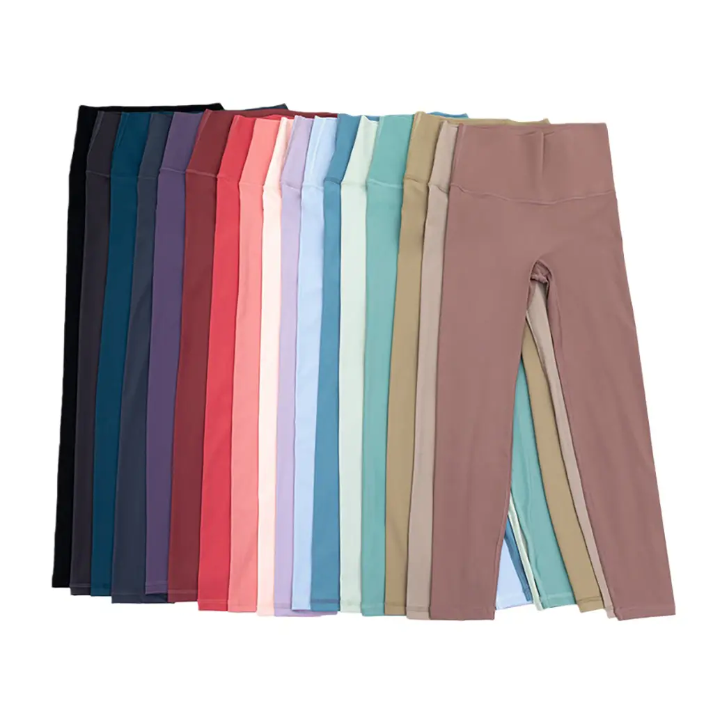 High-Quality Women's Customizable High-Waisted Scrunched Butt Yoga Pants No Camel Toe Sweat Wicking Tights Sports Fitness Elastic Waist Manufacturers, Factories