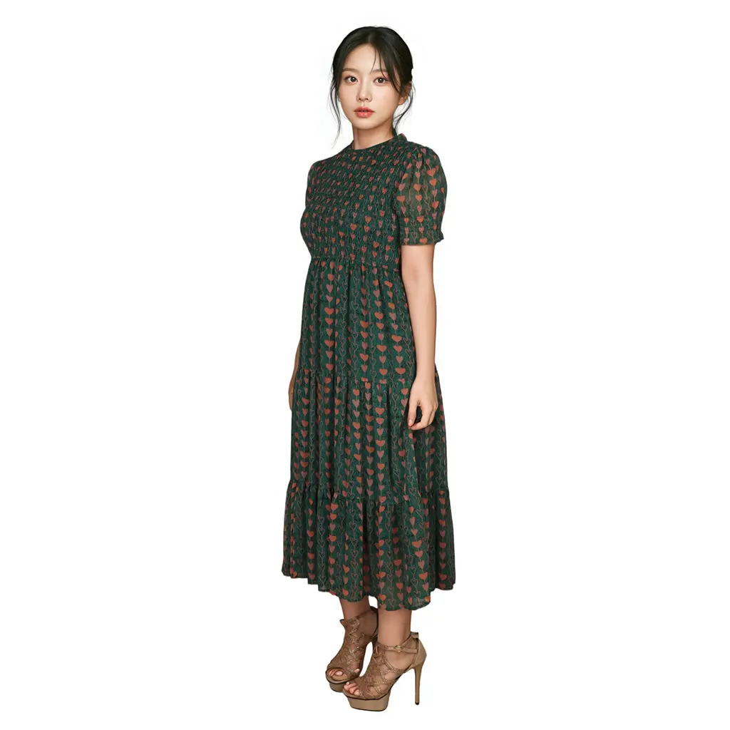 OEM Customized Floral Print Maxi Dress: Effortless Elegance for Daytime Sophistication Supplier, Manufacturers