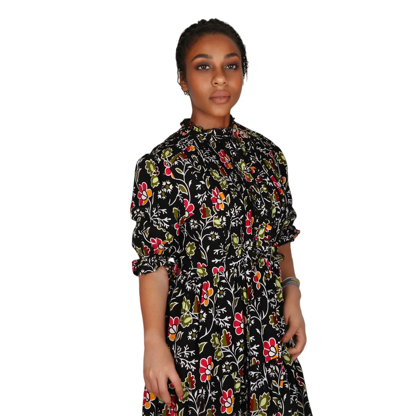 High-Quality Twill Silk Floral Satin Maxi Dress Supplier, Factory