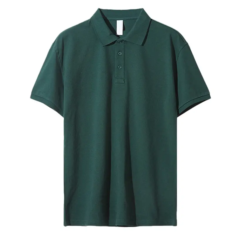 OEM New Summer 220g Combed Cotton Piqué Polo Shirt with Turn-Down Collar, Short Sleeve, Men's Workwear, Custom Logo Printing Suppliers, Factory