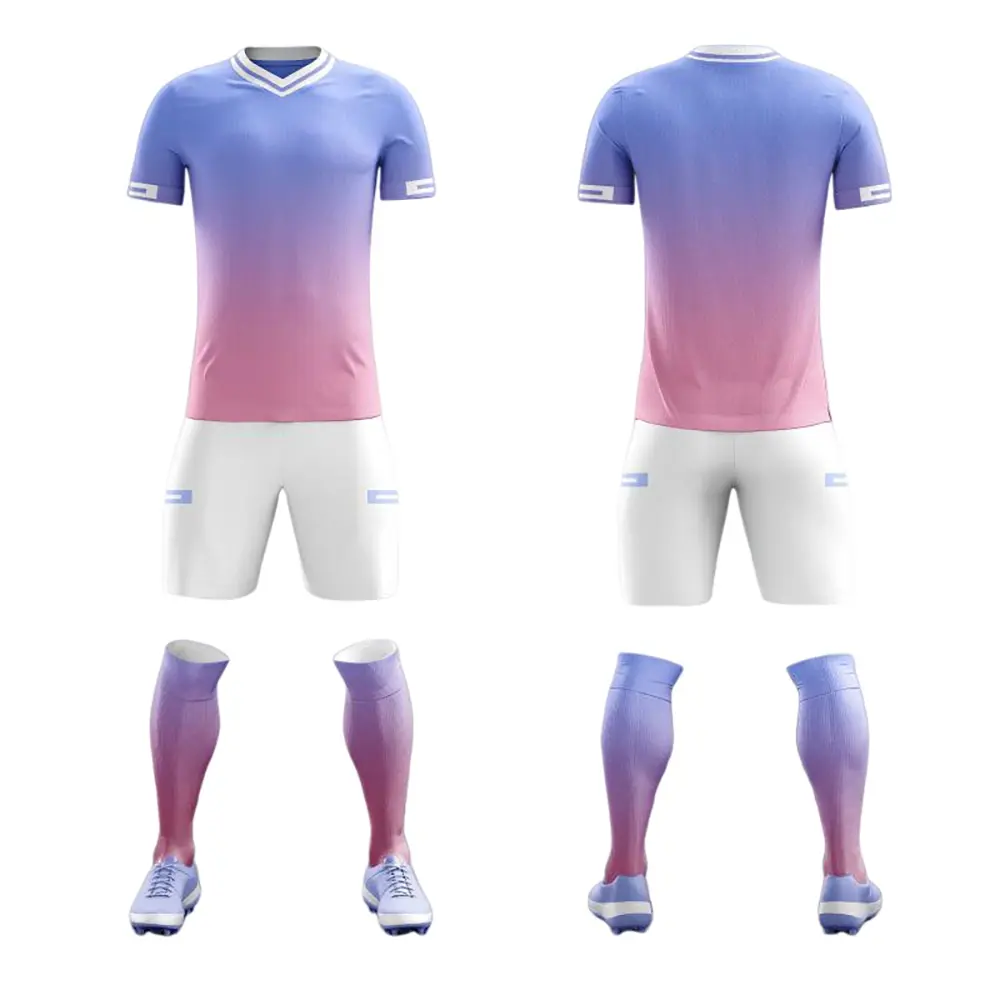 ODM High Quality Printed Full-Body Soccer Uniform Set Men Team Match Training Adult Short-Sleeve Breathable Quick Dry 100% Polyester Suppliers, Supplier