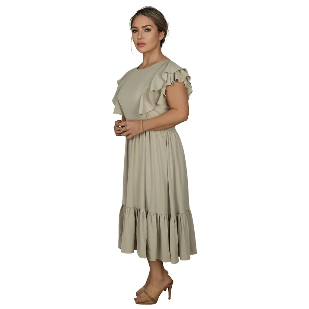 High-Quality Custom Print Plus Size Maxi Dress: Effortless Summer Elegance & Unmatched Comfort Suppliers, Factory