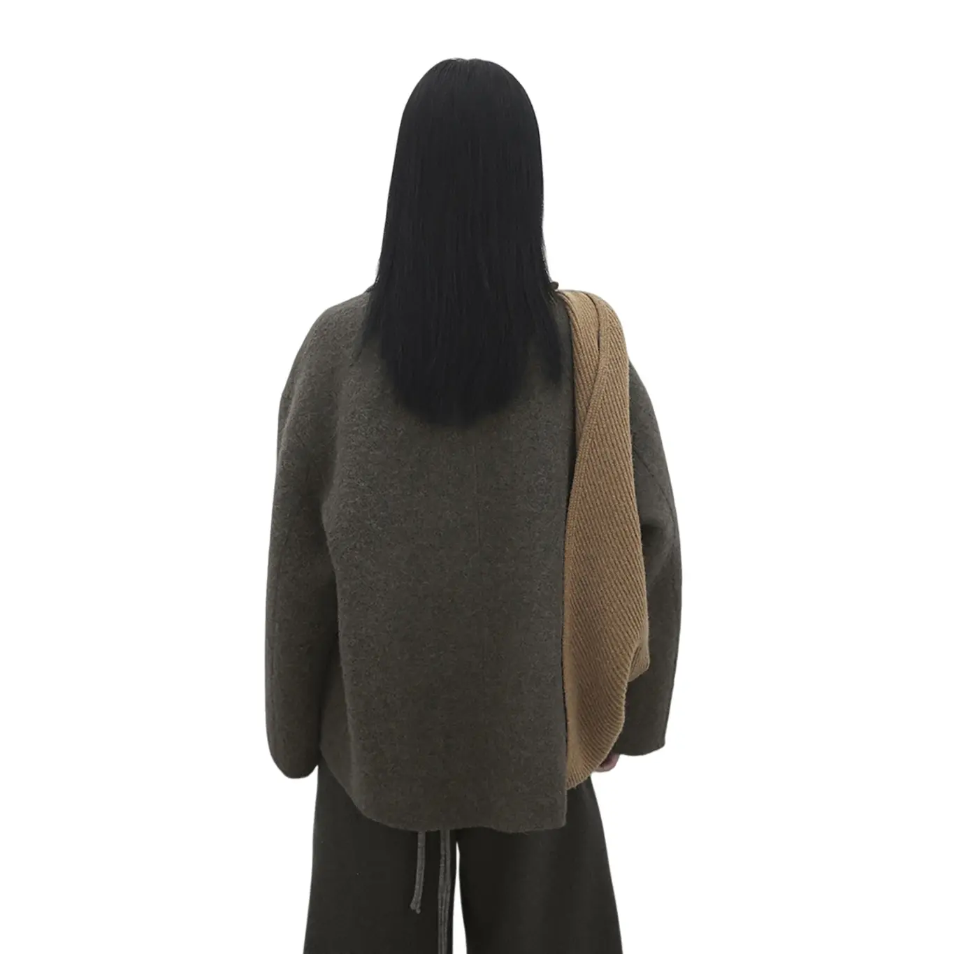 ODM 2025 Winter Korean Style Lapel Double-Breasted Wool Lazy Short Double-Sided Coat Suppliers, Factory