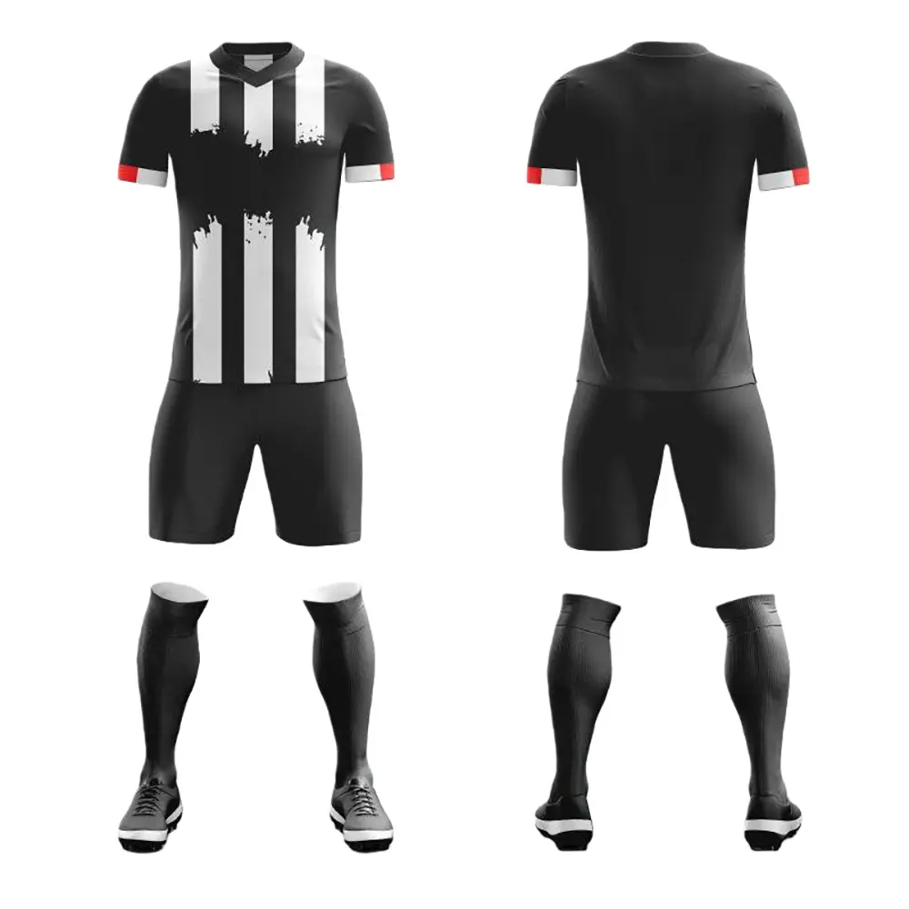 ODM High Quality Printed Full-Body Soccer Uniform Set Men Team Match Training Adult Short-Sleeve Breathable Quick Dry 100% Polyester Suppliers, Supplier
