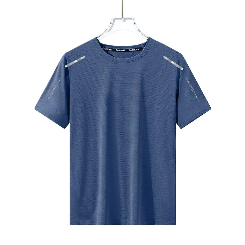 OEM Quick-Dry T-Shirt for Men, Loose Fit, Cool and Breathable, Fitness Running, Large Size, Stretchy Quick-Dry Sports Short Sleeve Manufacturers, Manufacturer