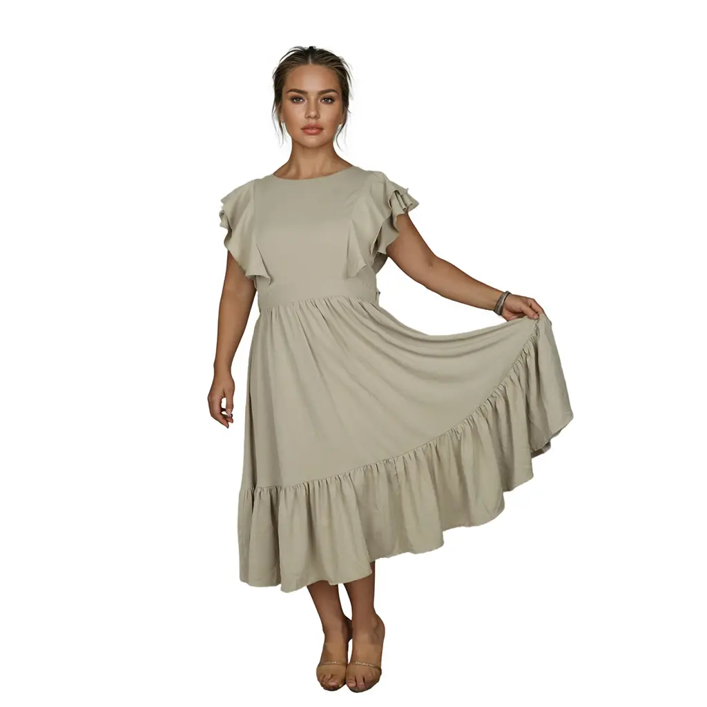 High-Quality Custom Print Plus Size Maxi Dress: Effortless Summer Elegance & Unmatched Comfort Suppliers, Factory