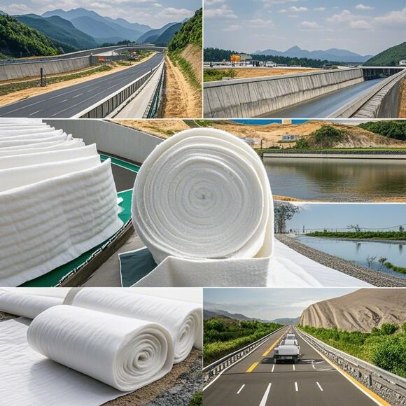 Filament geotextile agricultural application