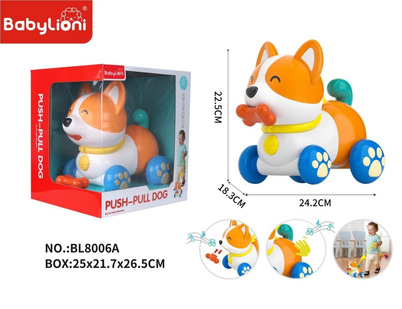 Musical Dog Walker Pull-Toy
