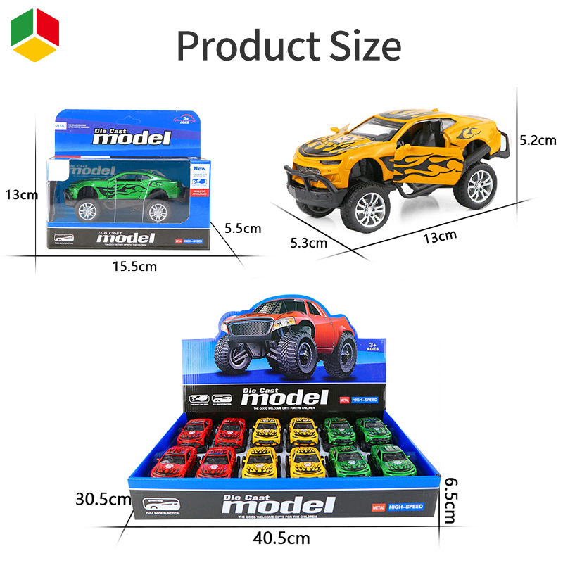 QS Toy Petite Voiture Pull Back Metal Car Toy Set Model Wholesale Cheap 132 Scale Open Door Kinsmart Diecast Toy Car for Sale