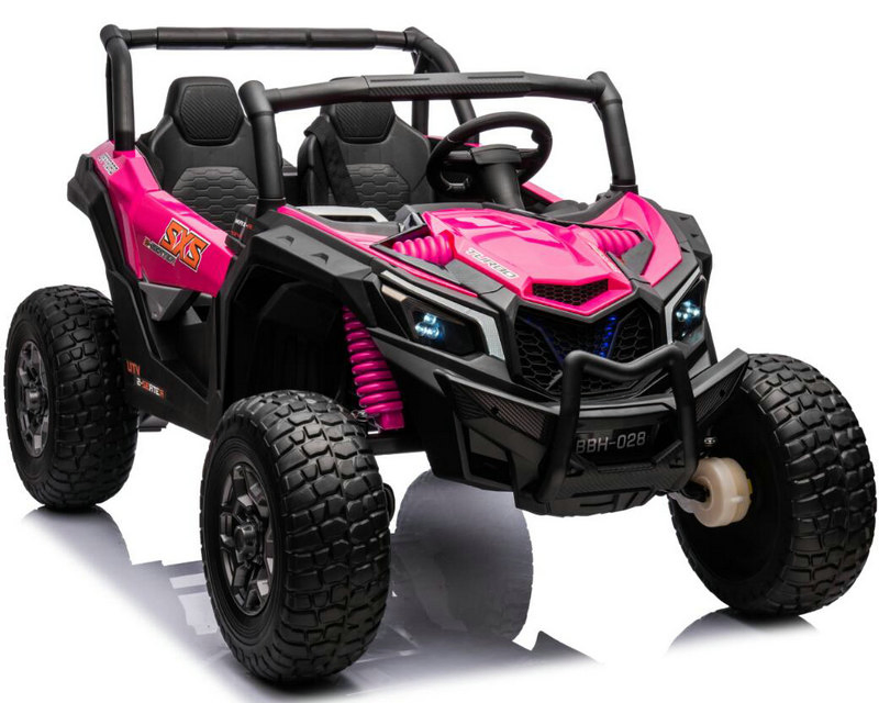 4X4 UTV 24V 2-Seater Electric Car for Big Kids Electric Ride on Toy Truck 4WD EVA Tires Wheels &amp; Real Suspension System