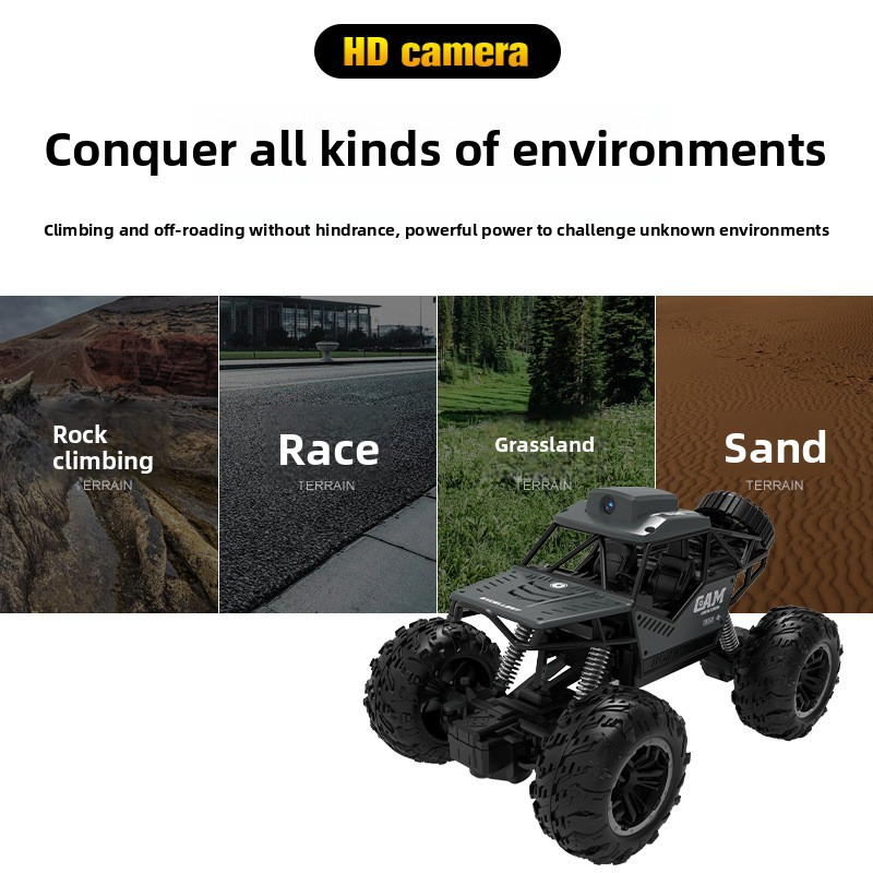 AiJH 2.4G RC Car Toy with Camera Live Stream Real Time Transmission APP Control Remote Control Drift Car RC Car