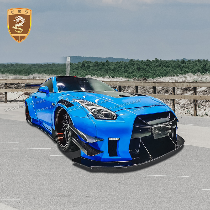 Lb. 2 Style Body Kit Fit for Nissan Gtr R35 Model Car Fiberglass Material