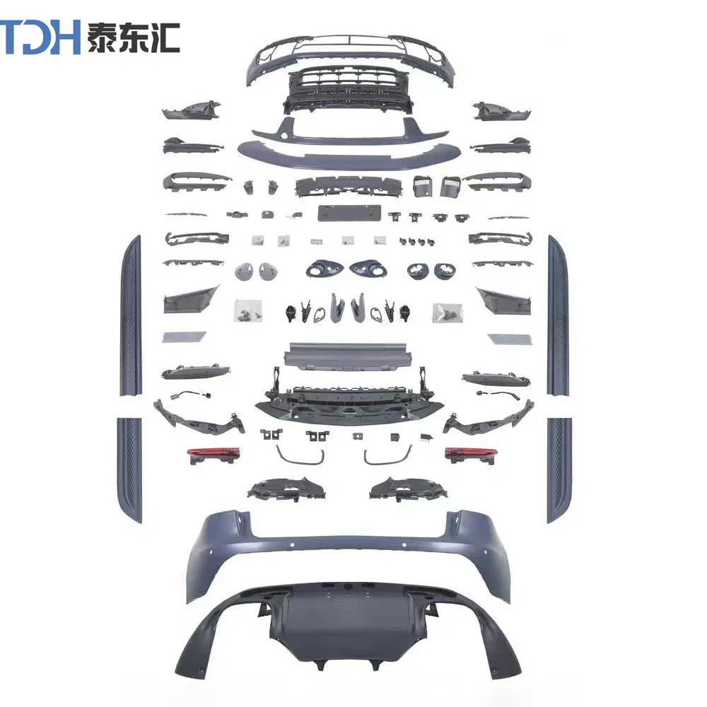 1: 1 PP Material Body Kit for Porsche Macan Including Front &amp; Rear Bumper Grille Headlights Taillights for Old to New Models