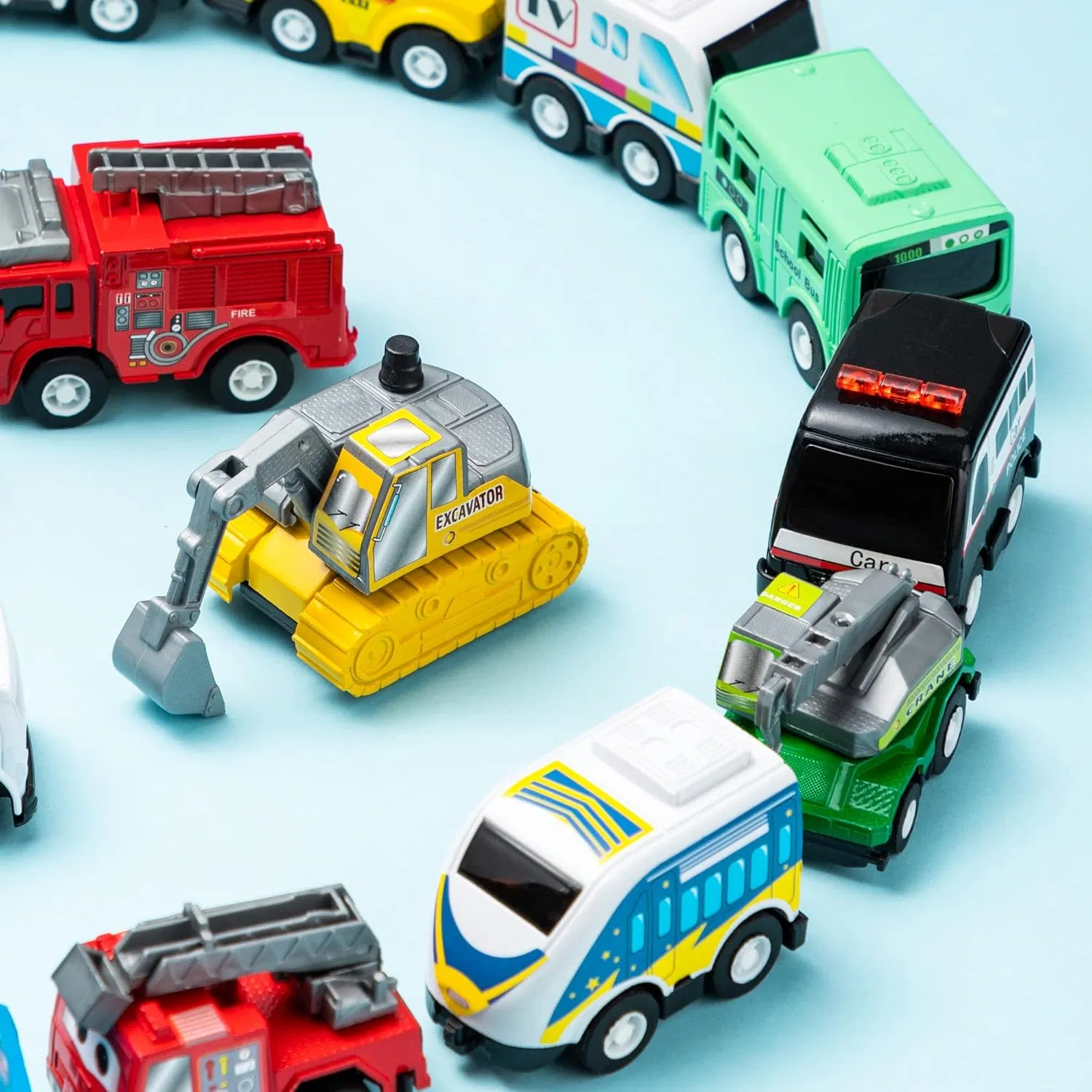 Pull Back City Cars and Trucks Set