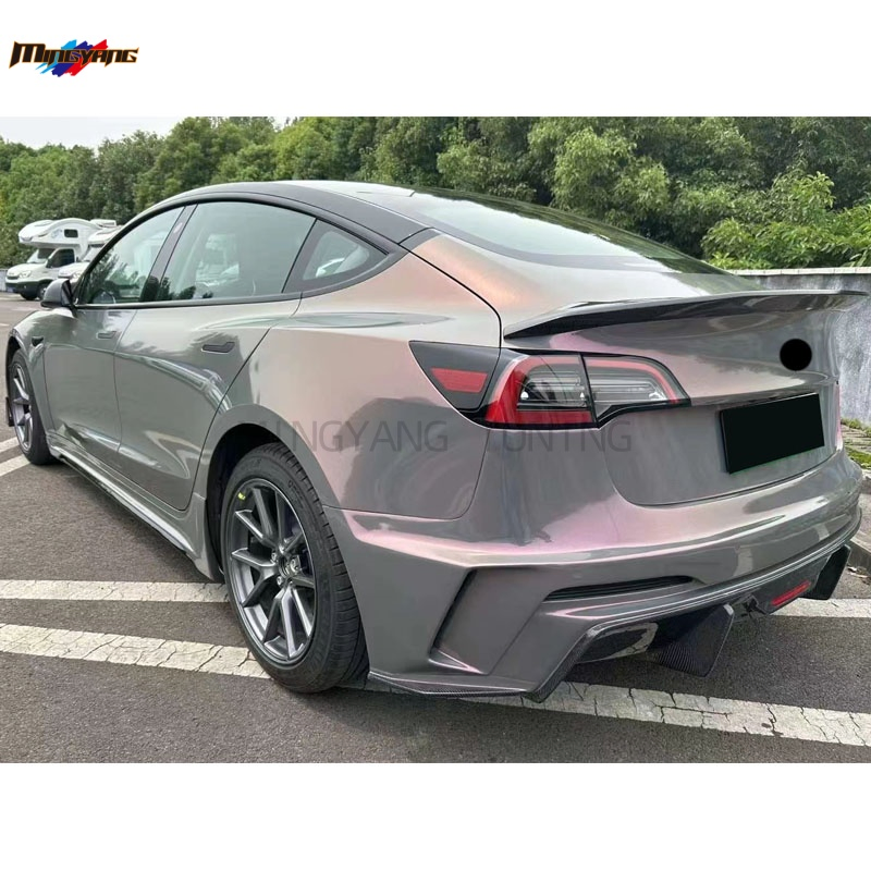 PP Plastic Car Bumper for Tesla Model 3 2017 Upgrade Yg Generation Body Kit Hood