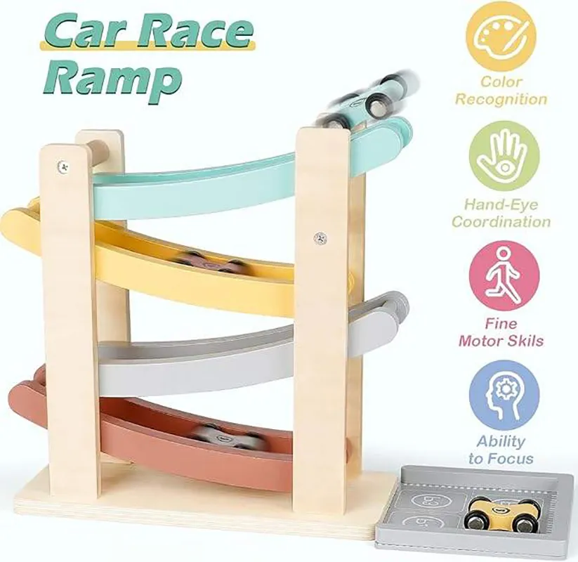 Educational Wooden Toy Cars