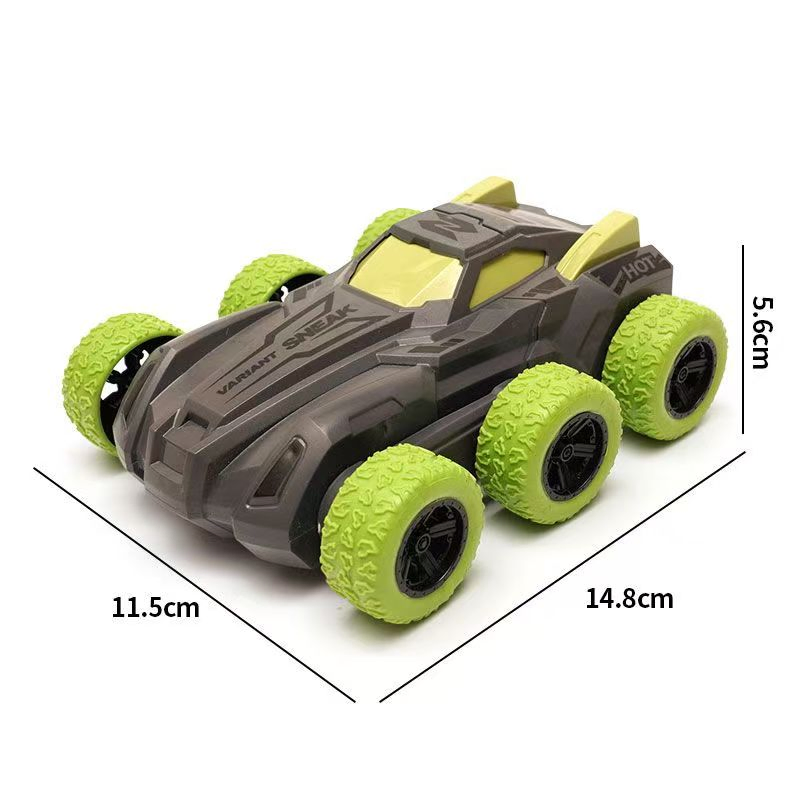 Unique Customizable 6 Wheels Colorful Pull-Back Car Toys for Children