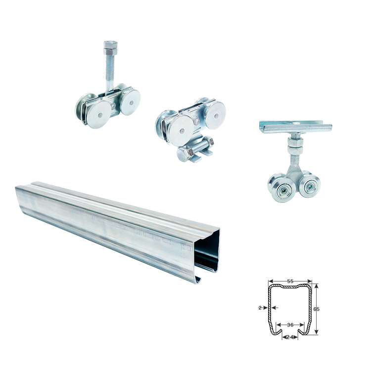 Adjustable Sliding Door Track System for Hanger Wheels Track