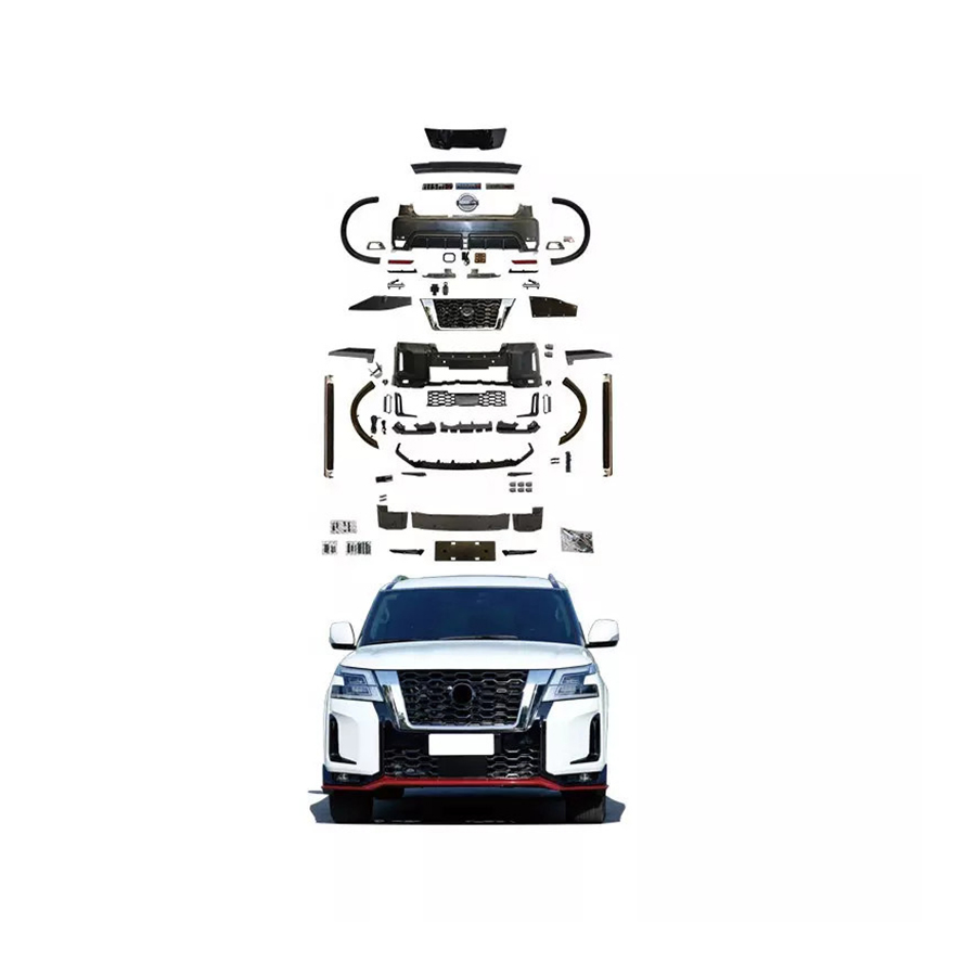 New Upgrade 2022 Car Accessories Parts PP Side Bar Grille Auto Front Rear Bumpers Body Kit for Nissan Patrol Y62 Nismo Model