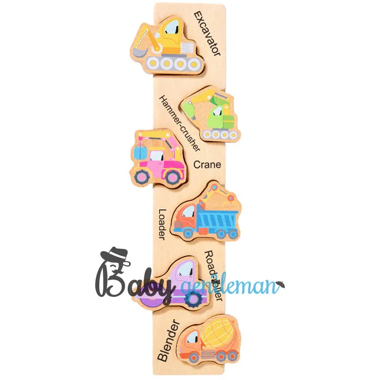 Wooden Construction Vehicle Toy 2