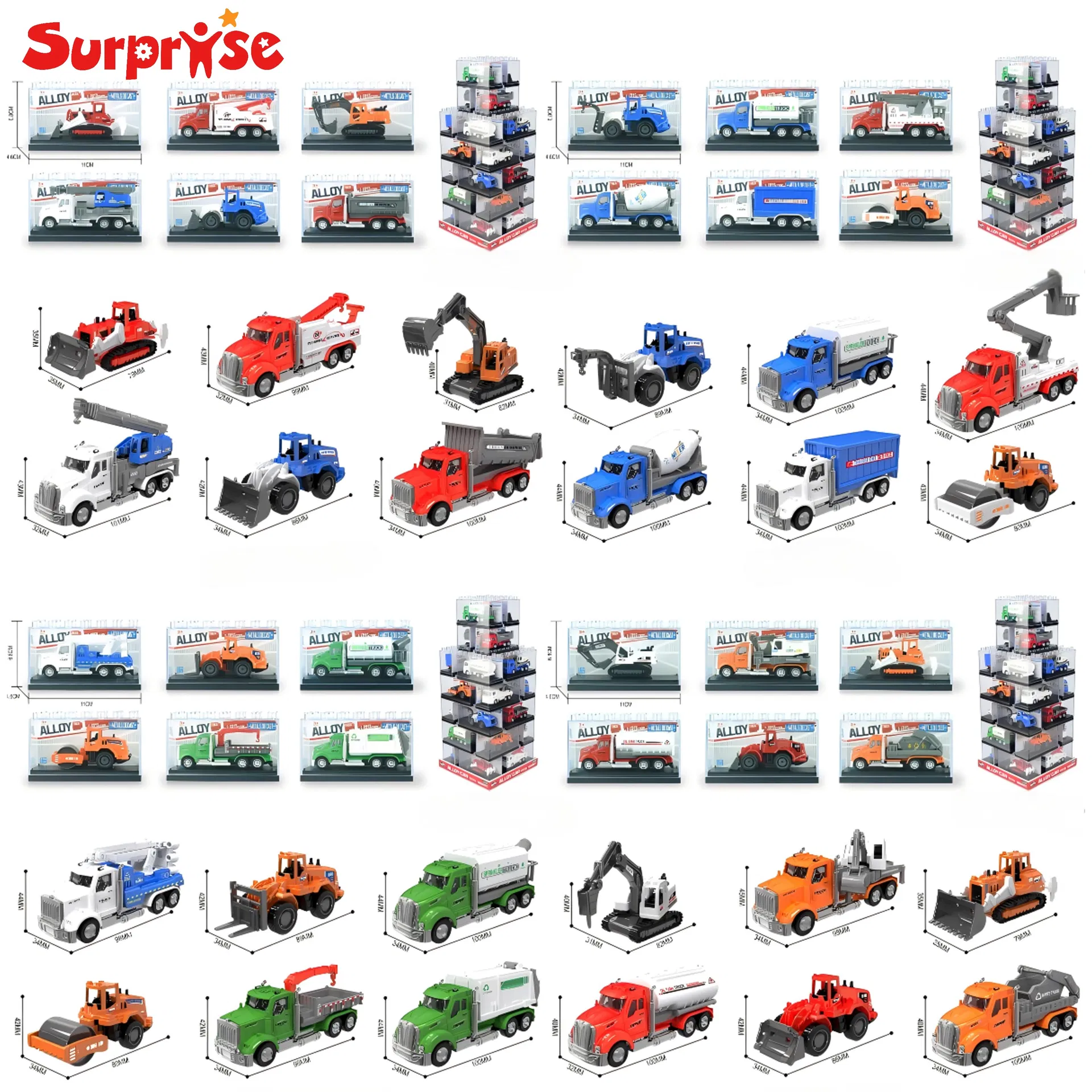 Alloy Diecast Model Construction Truck
