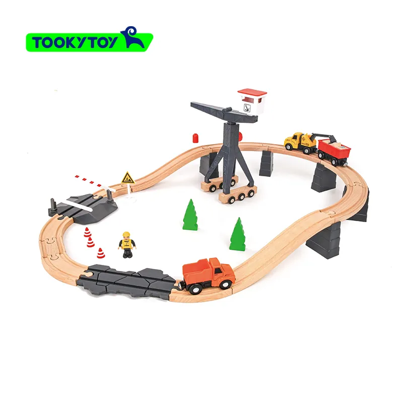 Wooden Construction Train Set Detail 1